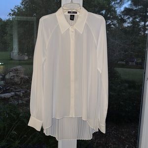 Chelsea & Theodore Long Sleeve Cream Blouse